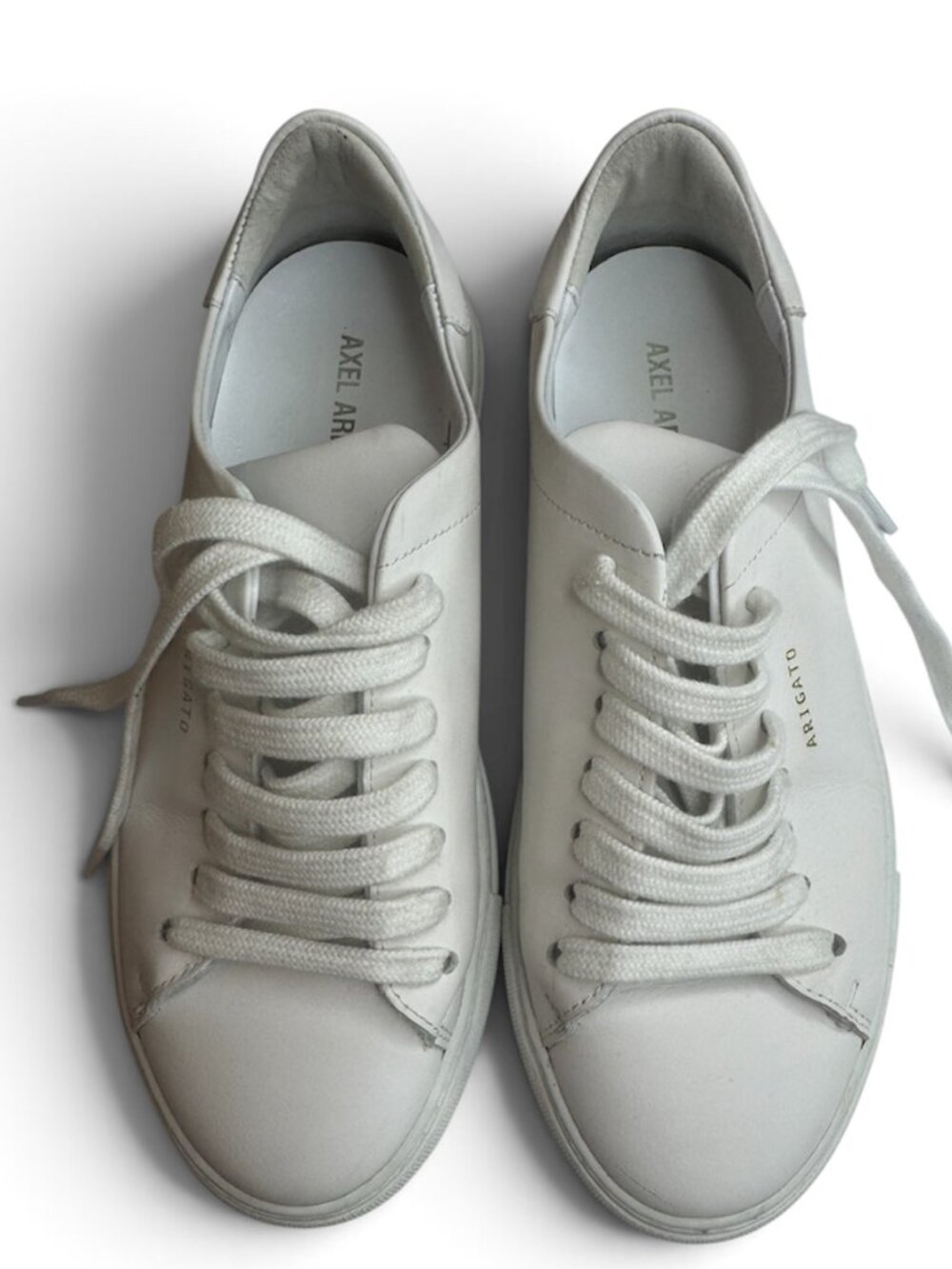 Axel Arigato Clean 90 White Leather Sneakers Women’s US 6.5 EU 37 + Dust Bag